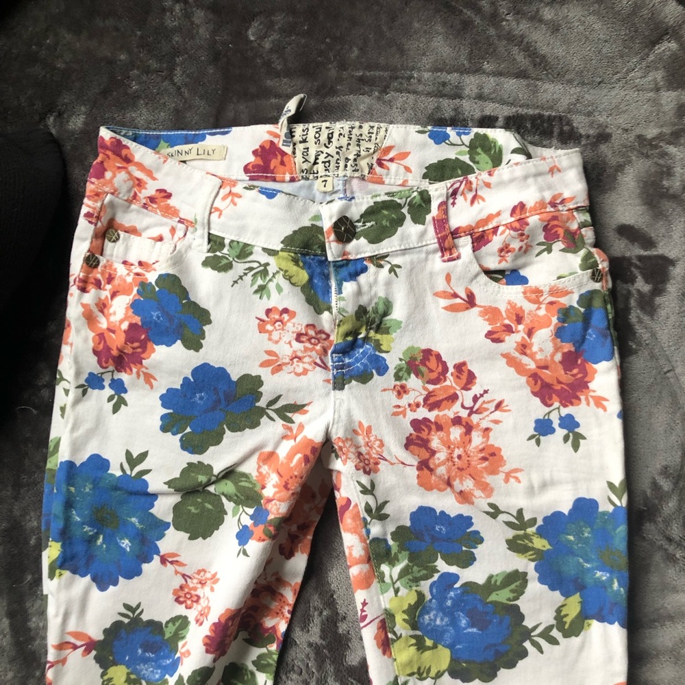 Skinny Lily Floral Denim